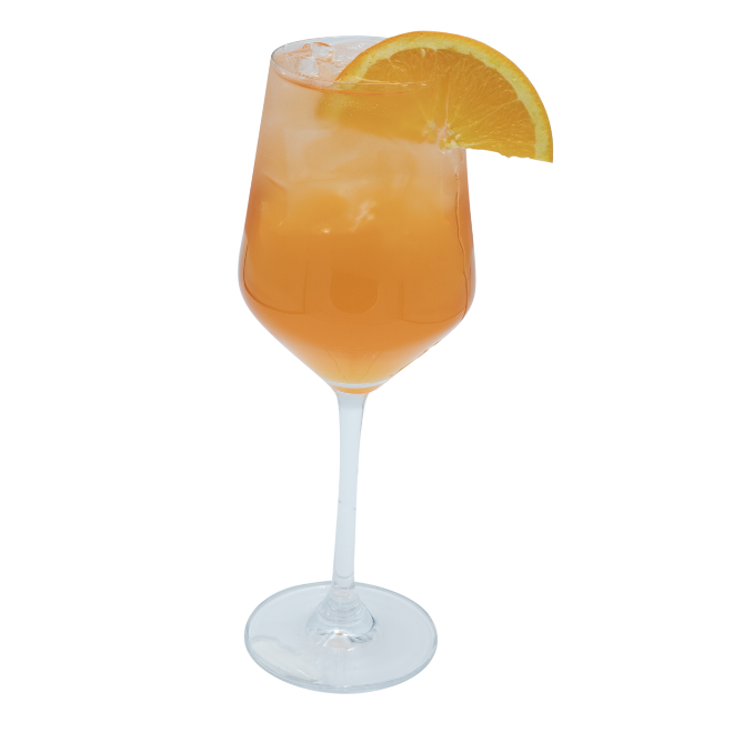 Peachy Sunset Spritz