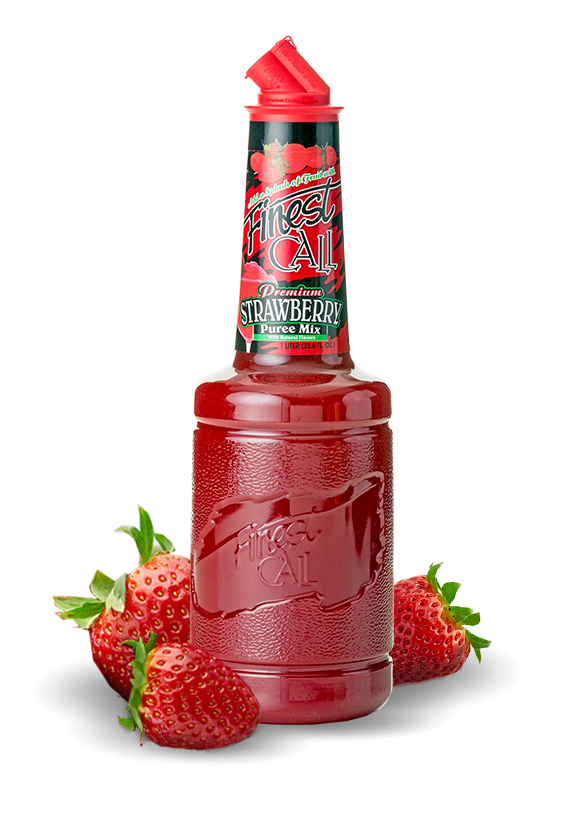 A strawberry puree mix for your mixed drinks that require strawberries.